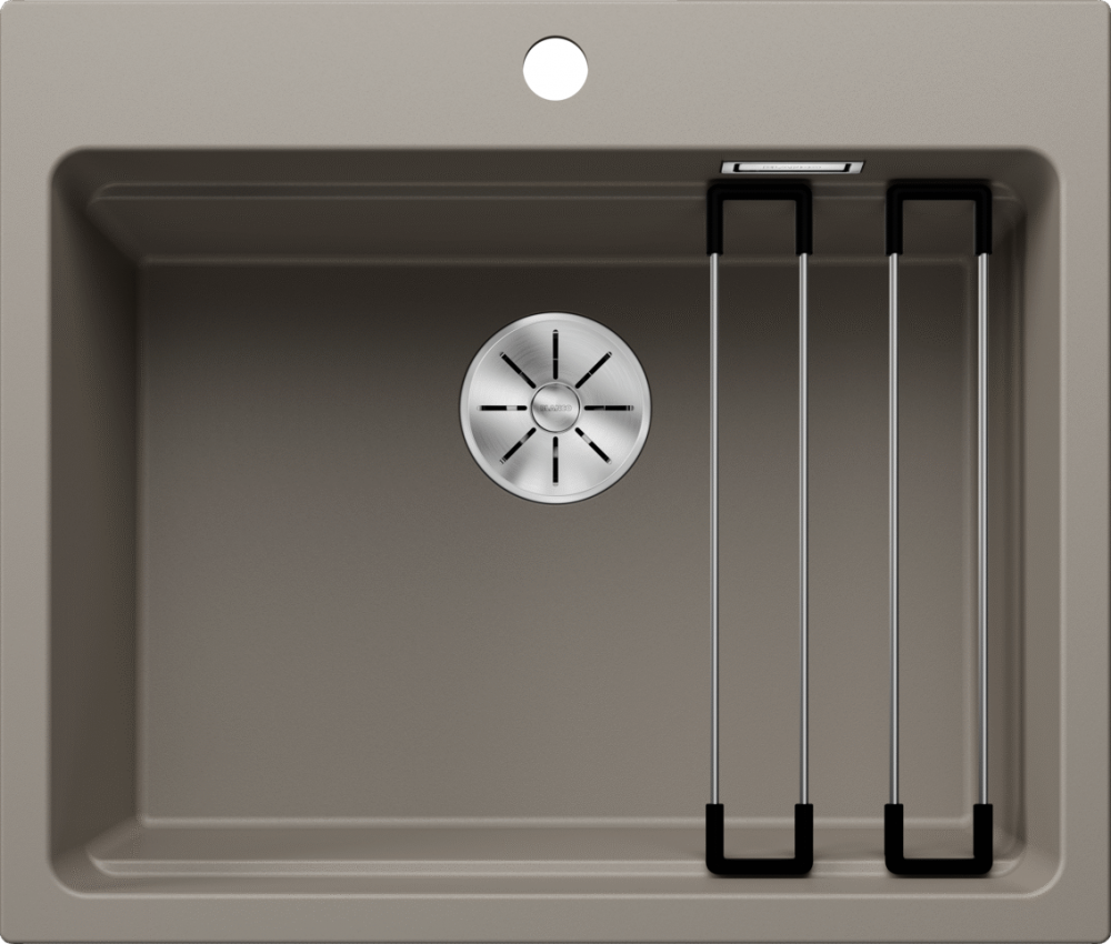 Chiuveta de bucatarie Etagon 6 524546, silgranit Trufe, 600 x 510 mm, Blanco